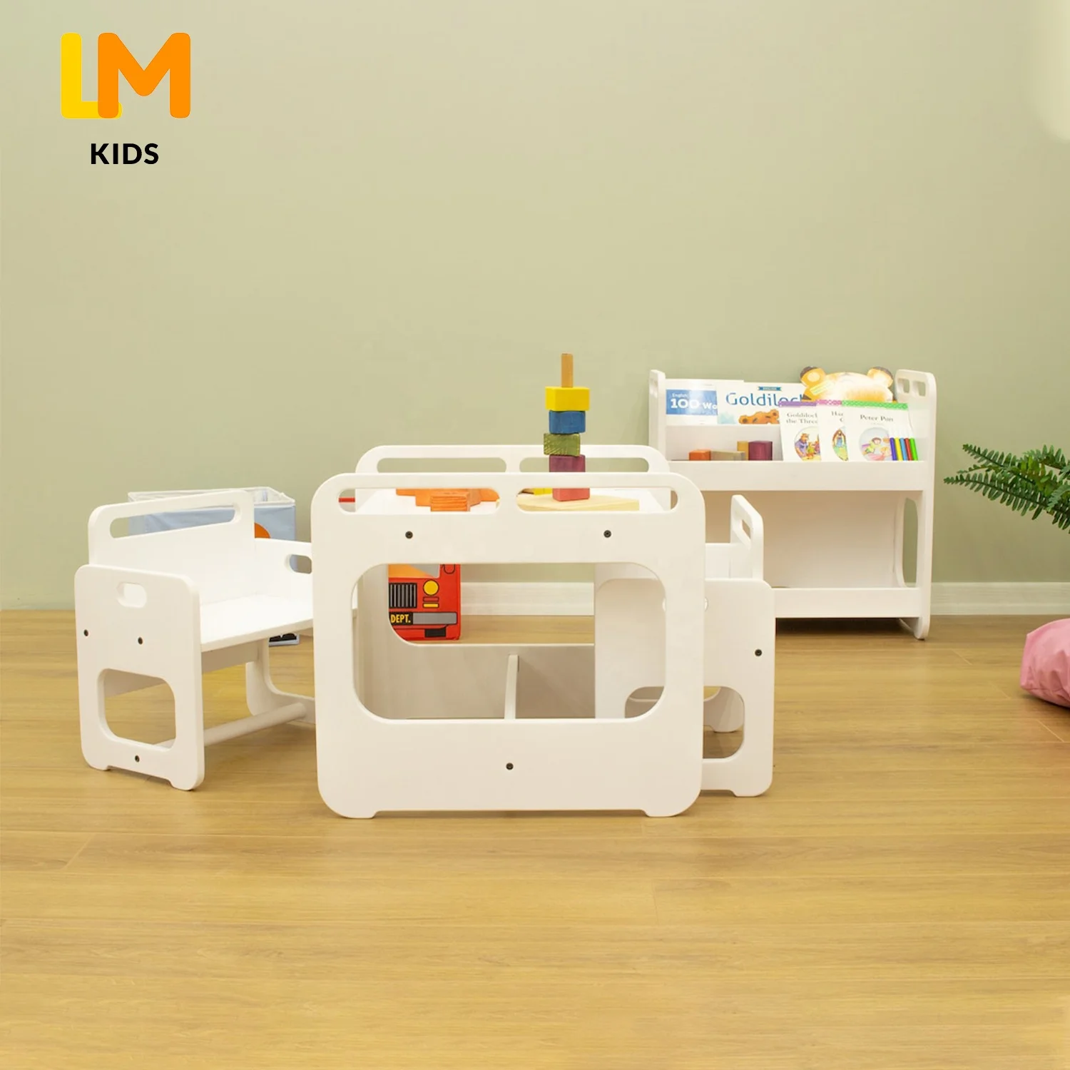 Детская деревянная мебель Монтессори LM, детский стол для обучения, стол и стул