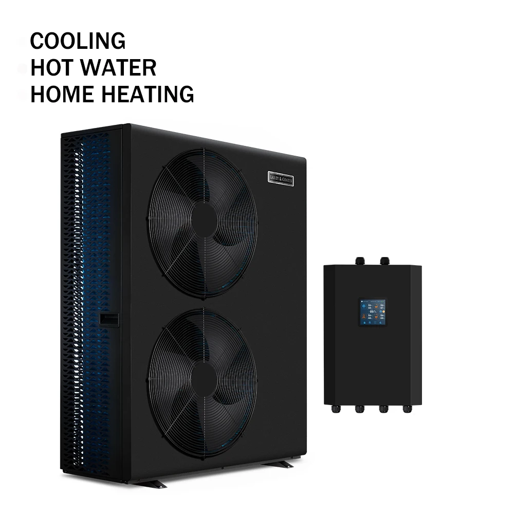 60C Air To Water Household Monoblock Heat Pump For Bathing With Touch Screen Evi -25 Degree Centigrade Dc Inverter Floor Heating