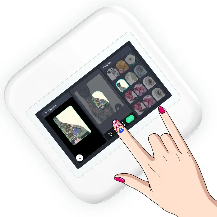 Operating easily one click nail printer Nail printer