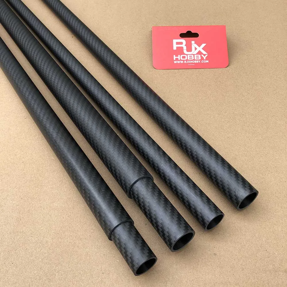 100% Carbon Fiber Sliding Pair Tube 3k Twill Matte Roll Wrapped Carbon Fiber Tube