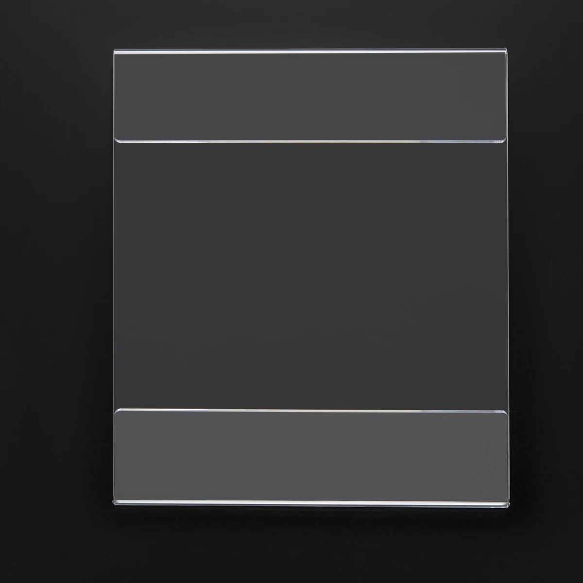 No Drilling 8.5x11 Acrylic Wall Sign Holder with Double Sided Tape Clear Plastic Plexiglass Sign Holder for Office/Home/Store