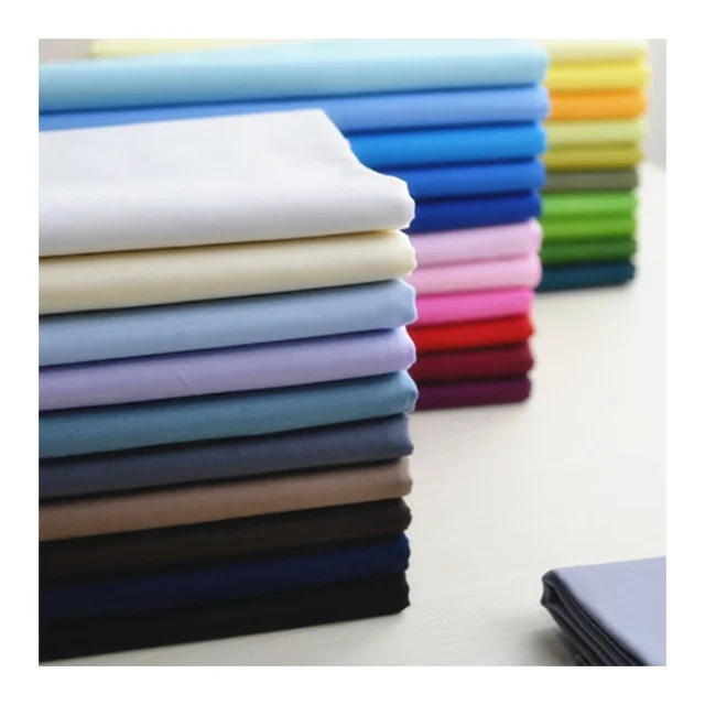Polyester cotton shirt fabric CVC 60/40 45*45 133*72 poplin 60 cotton 40 polyester fabric