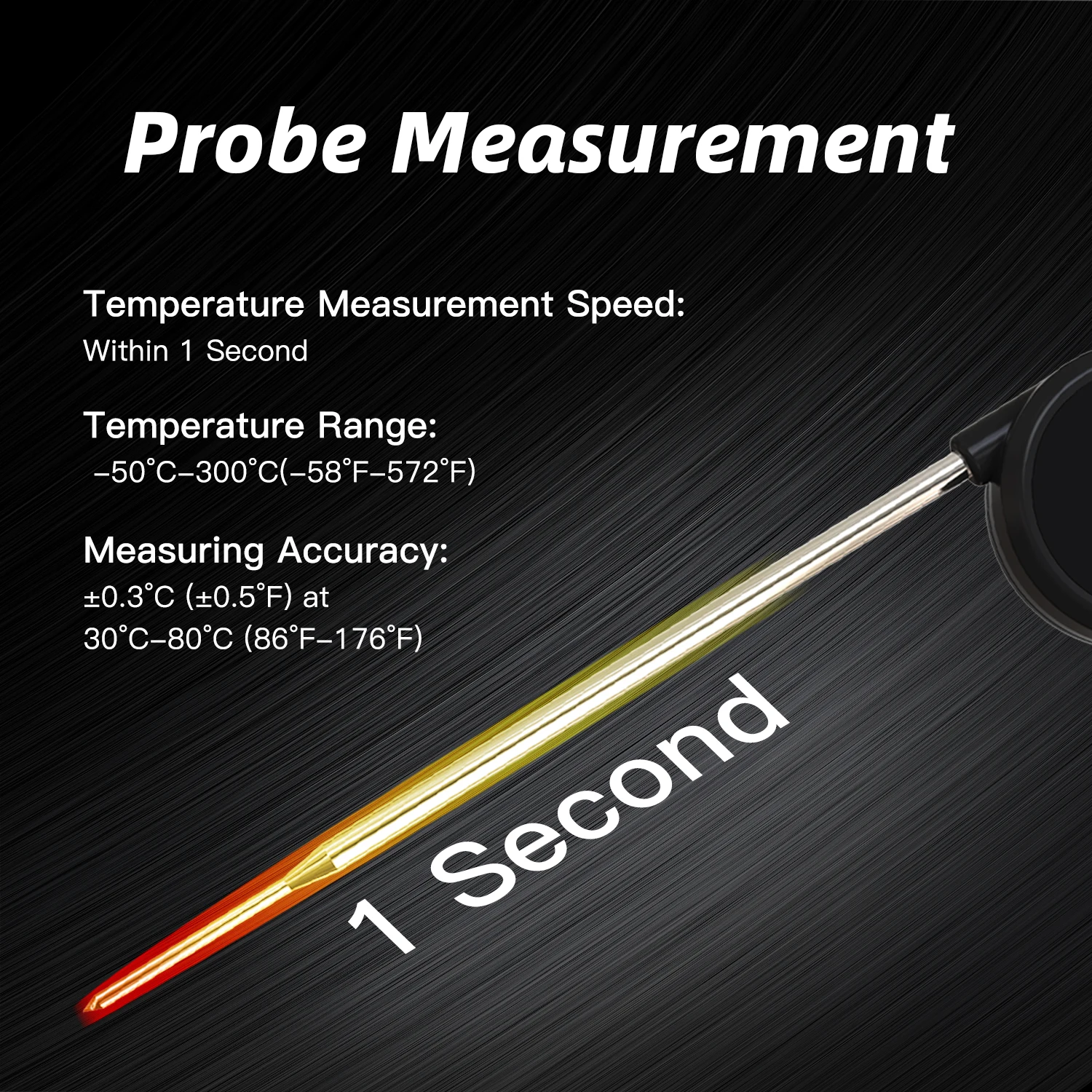 Waterproof Instant Read Thermometer for Meat Turkey Lamb Fish Oil Beef Water Milk BBQ Grilling 1 Second Fast Reading