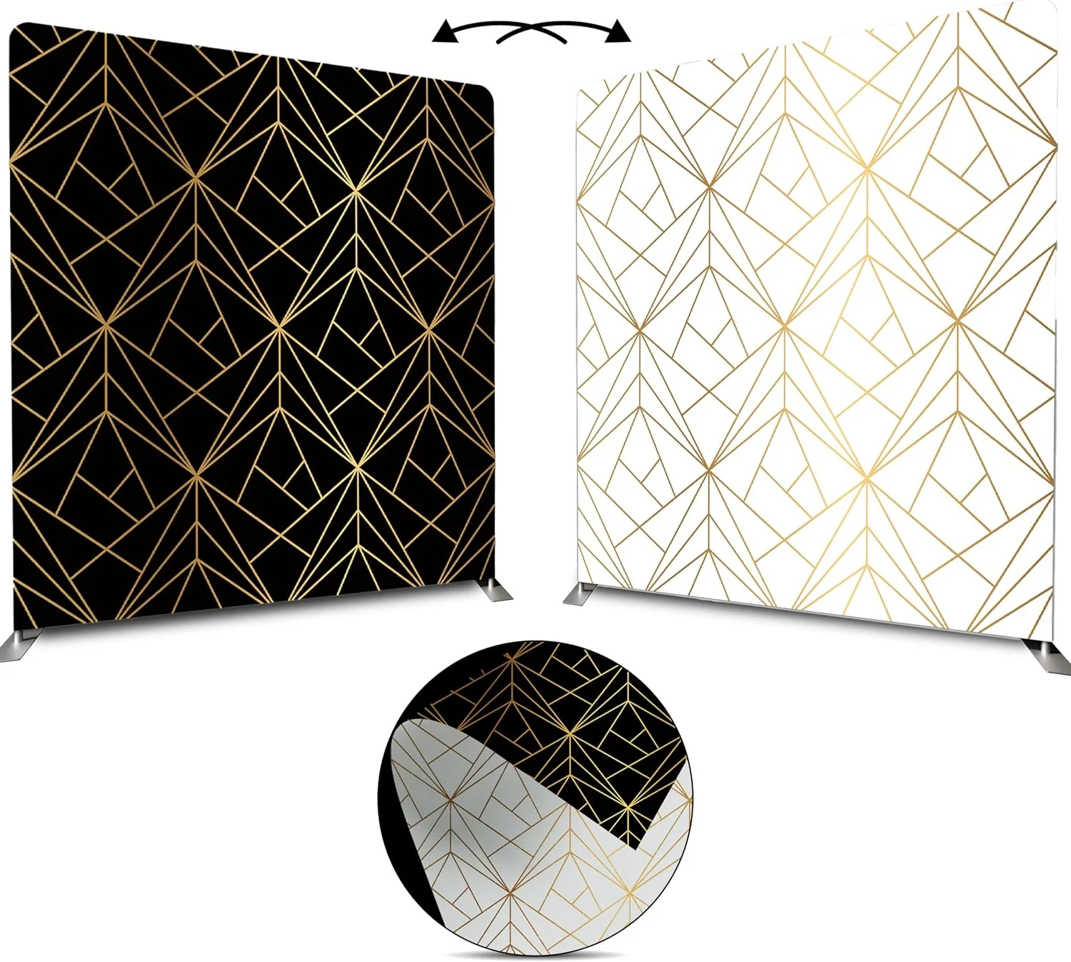 Hot Selling Customized Printed Tension Fabric Covers Adapted Aluminum Backdrop Stand