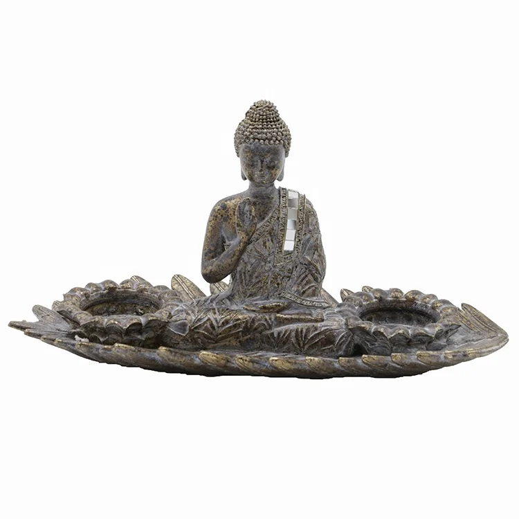 Индивидуальный религиозный домашний декор полирезиновый Латунный Подсвечник для статуи