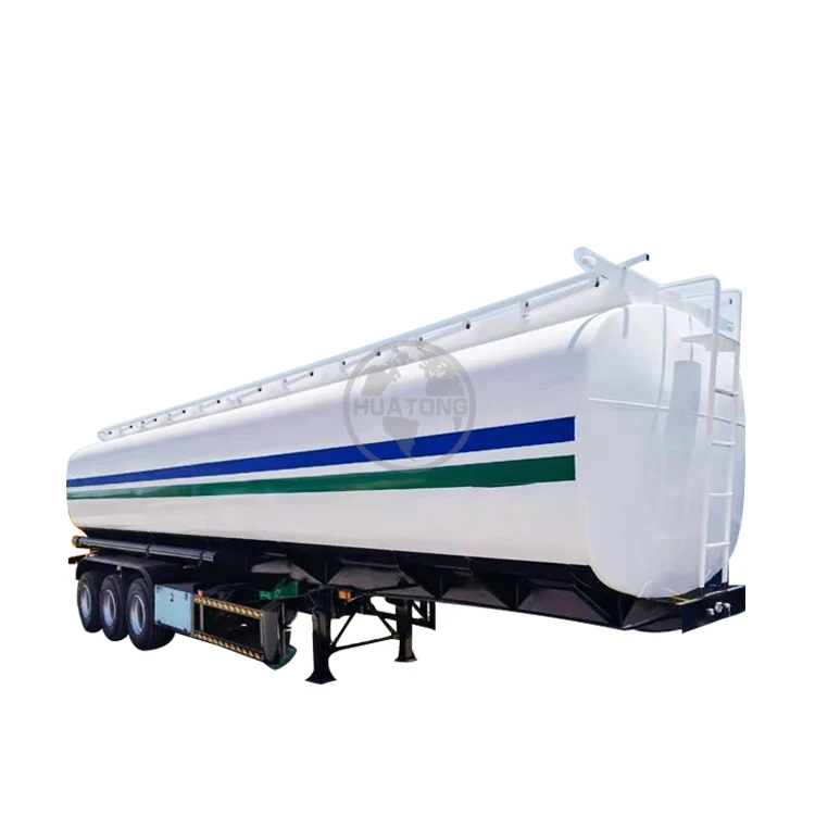 3 Axles Petrol Oil tank Fuel Tanker semi trailer 45000 50000 liters aluminum Gasoline transport for sale