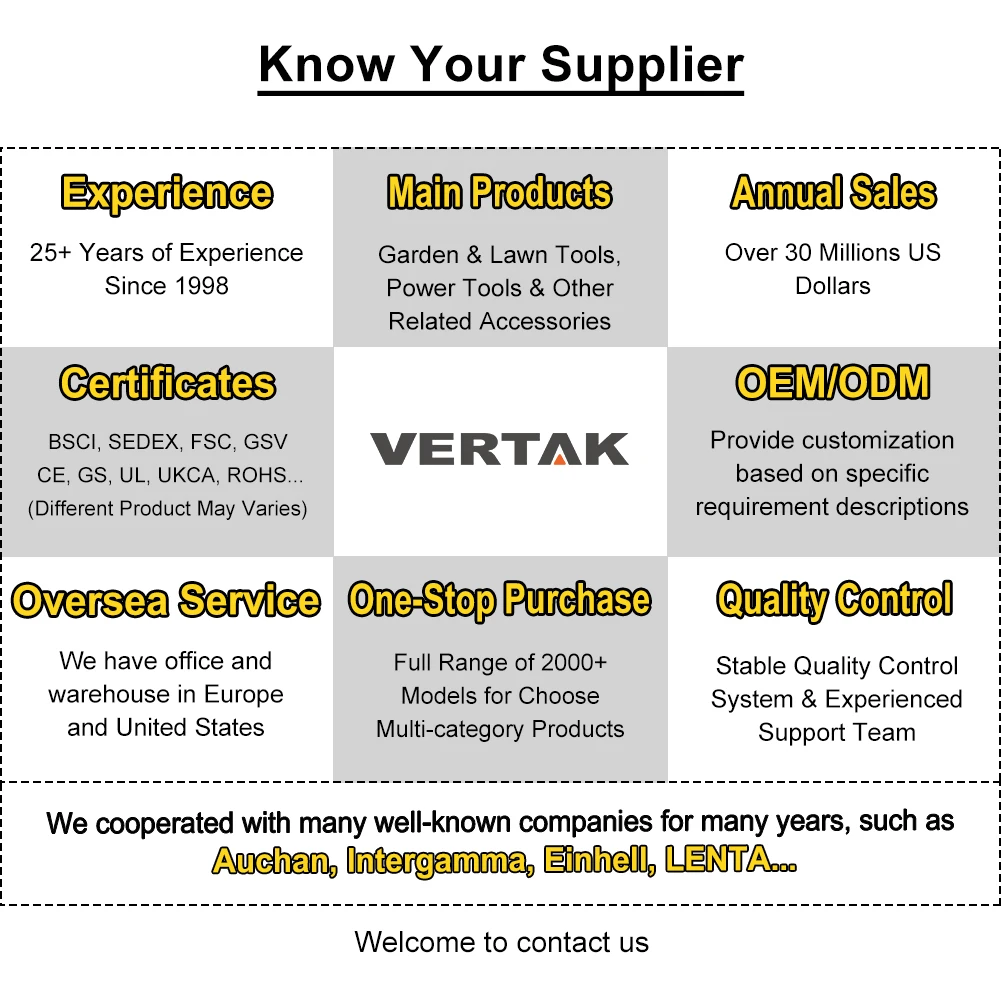 VERTAK EPA approved automatic chain oiler diesel chainsaw gasoline 52cc chain saw wood cutting machine