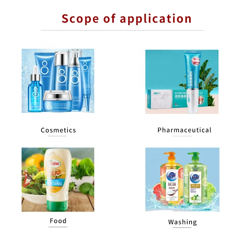 New pneumatic detergent shower gel with hopper double head pneumatic paste filling machine