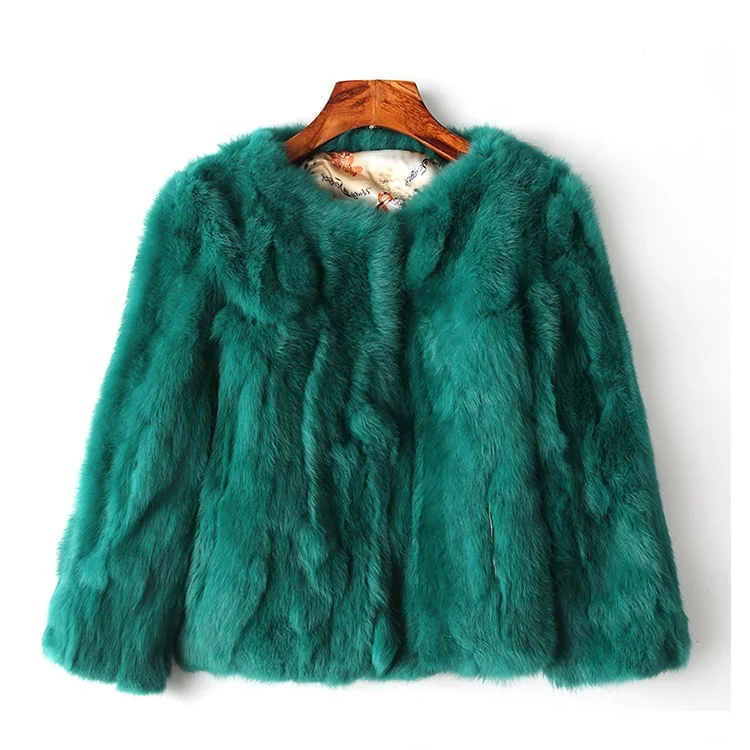 
Wholesale Real Rex Rabbit Fur Coat For Women 