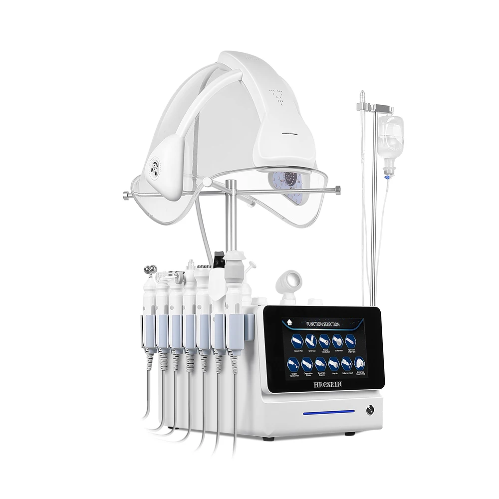 2024 11 in 1 Music Oxygen Masks High Pressure Jet Peel bubble facial lifting Dermabrasion Facial Beauty Machine