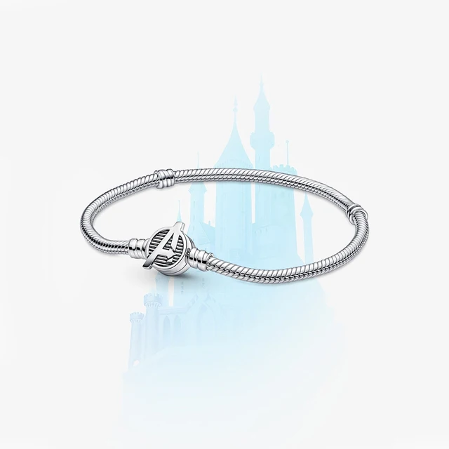 NEW Real 925 Sterling Silver Stitch Bracelet pumpkin car castle snake chain Bracelet Fashion marvel Jewelry Suitable for Women