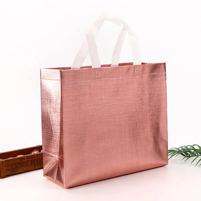 Custom Reusable Recycle Waterproof Shopping Promotion Gift Non Woven Shopping Bag for Guest