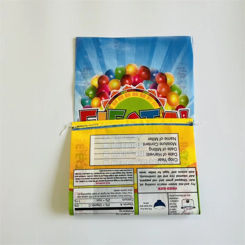 China Manufacturer pp woven 10kg 20kg 25kg 30kg 50kg weave packaging polypropylene bags pp woven rice packing bags