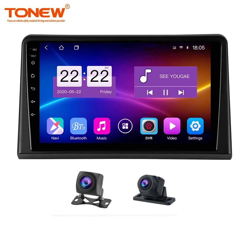 TONEW автомобильный DVD-рекордер Android автомобильный рекордер 10,0 GPS мультимедийный для Hyundai Sonata 2017 - 2019 автомобильный стереоплеер