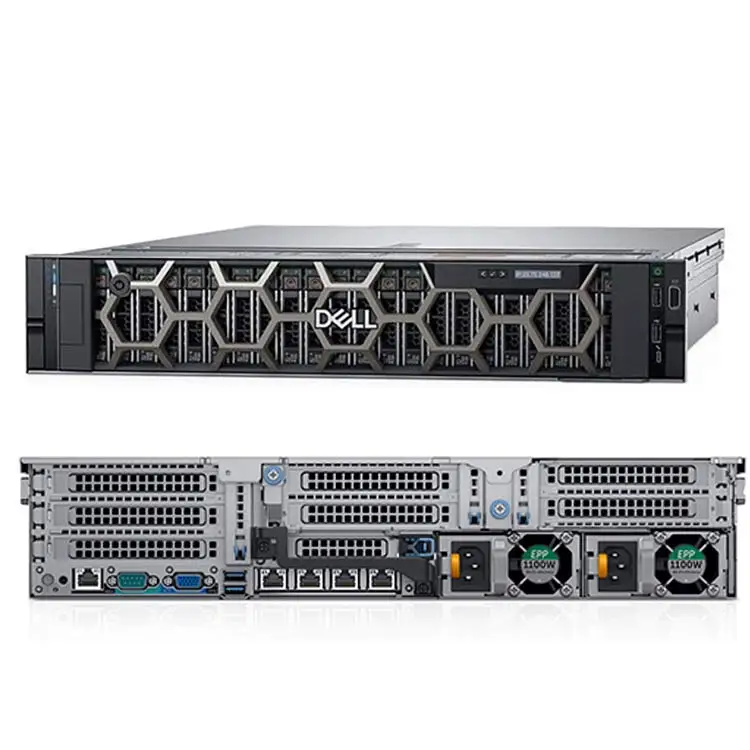 Poweredge R740 2U EMC Storage H330 Серебристая память 16 Гб 2TSAS 750 Вт Intel Xeon 3204