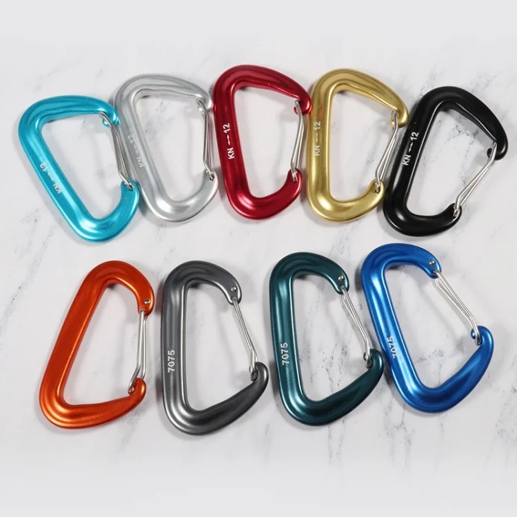 12KN Heavy Duty Carabiner Clips  Small Carbineers for Hiking Camping Hammocks Keys Keychains Dog Leashes Ideal for Outdoor