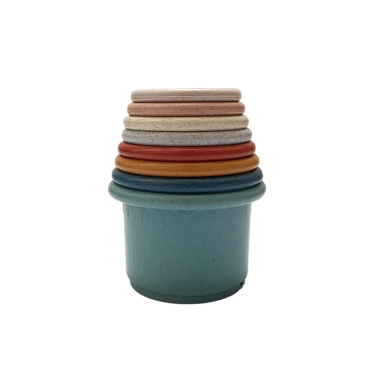 456 sport educational  stack tower up cup toys kids baby stacking cups
