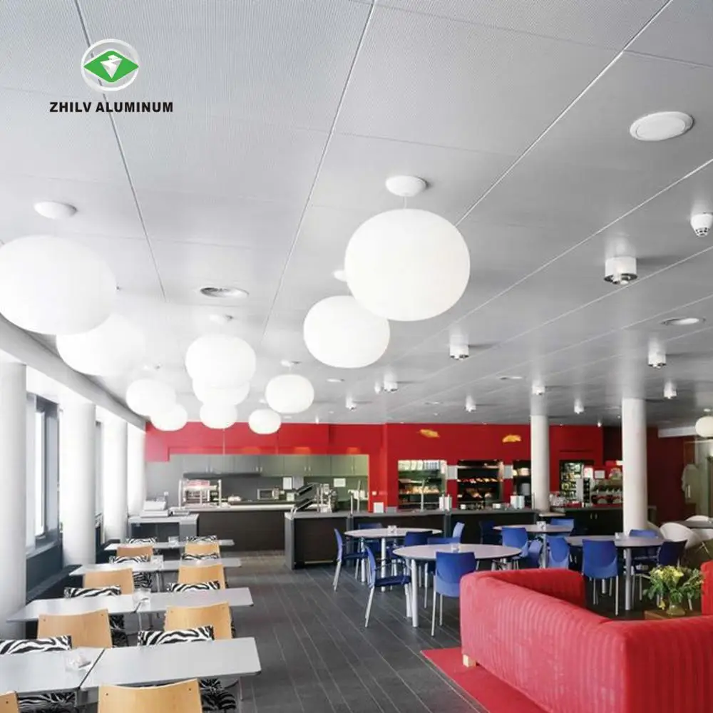
ISO9001 Aluminum Acoustic Perforated Ceiling Tiles Lay-in Ceiling Panel for Office Decoration 
