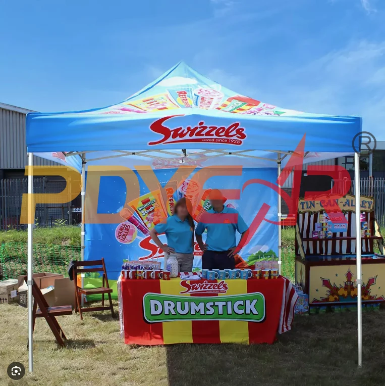 Outdoor Advertising Custom Logo 3x3 Aluminium Folding Awning Marquee Gazebo Trade Show Pop Up Customized Canopy Tent