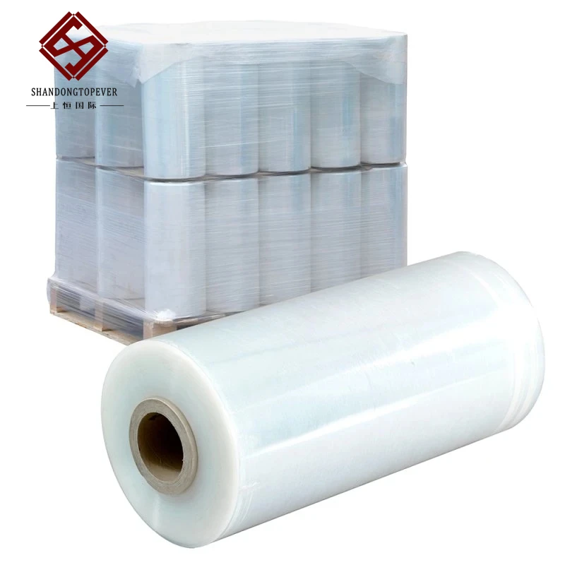 40kg 50kg Manual Plastic Wrapping PE LLDPE Stretch Film Jumbo Roll