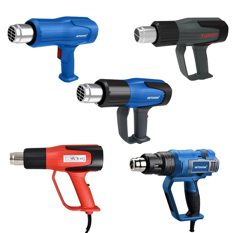 INTOUGH Best Selling 220 240v 2000w Rated Power Mica Type Heating Element Portable Electric 5pcs Accessory Type Heat Gun