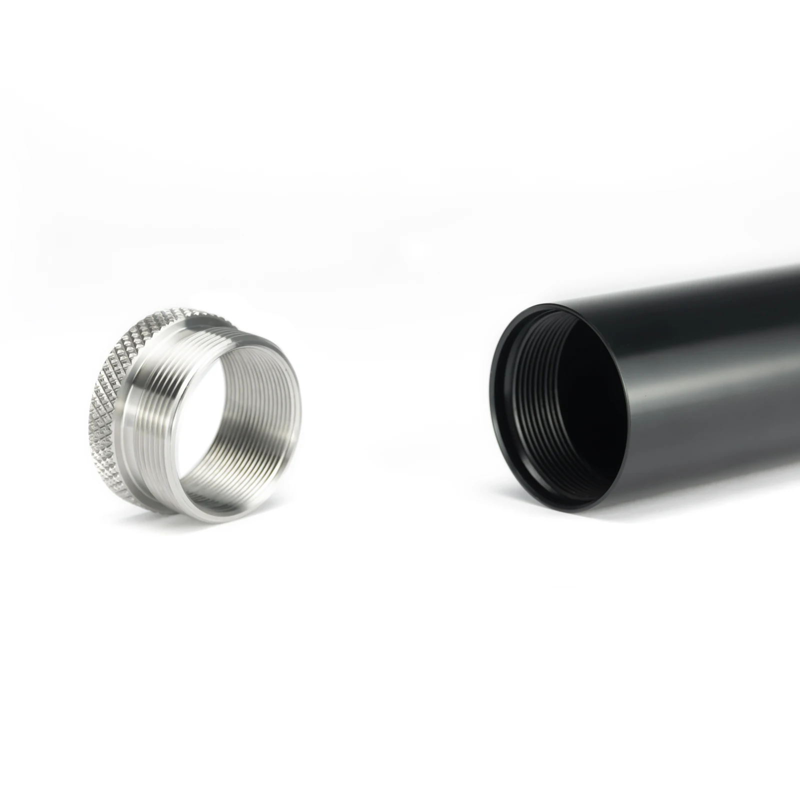 Stainless Steel Male M34x1.25 to Female 1-3/16x24 ( 1.1875x24 ) Adapter Ring QD for 1.45x7 Solvent Trap / Booster / Trilug