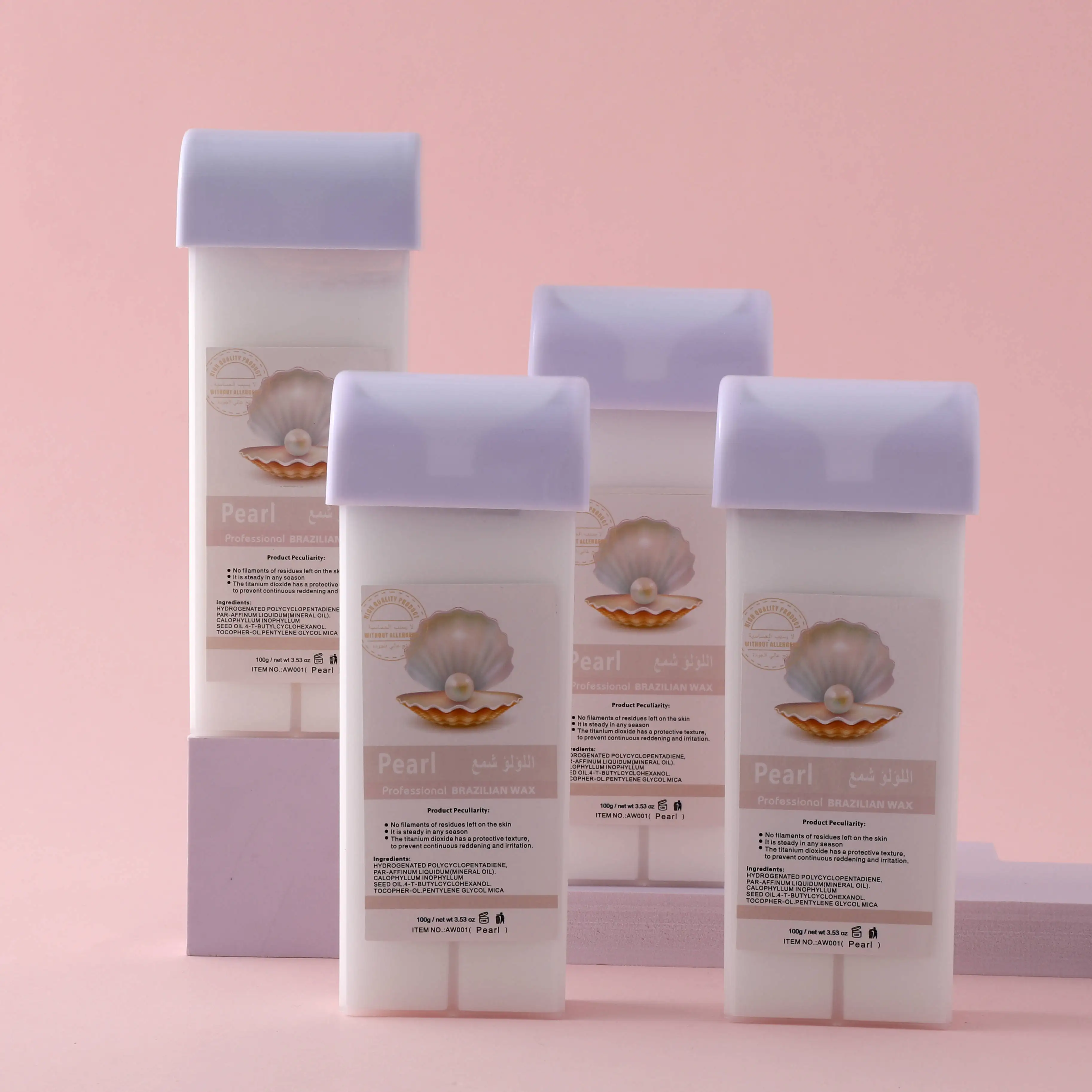 100ml strawberry  Roll-on warm Wax depil Hair Removal soft Wax roller Cartridge Depilatory Wax Roller Refill for Legs and Arms