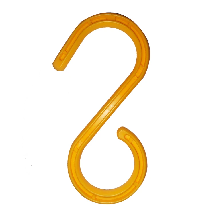Cable Hook Insulation Wear Resistant And Load Bearing S Shape Yellow PVC Construction Hook