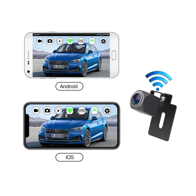 Wifi Wireless Waterproof IP68  Night Vision HD CMOS Wide View Angle For Android IOS Phone APP Backup Reverse Camera