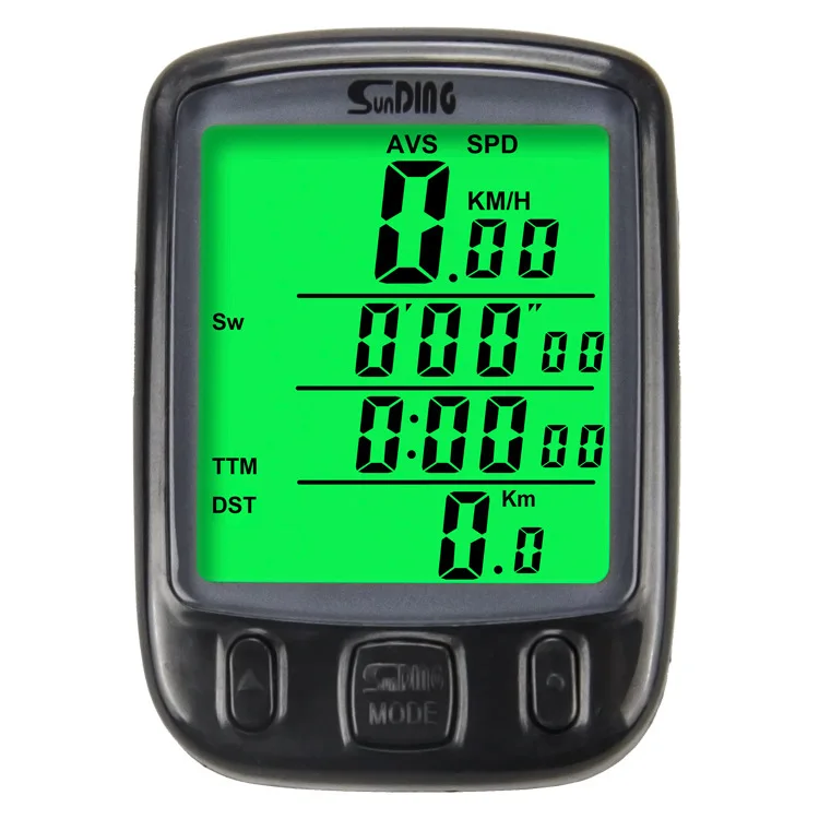 Bicycle Speedometer Wired Computer Stopwatch LCD Screen Backlight WaterProof Odometer