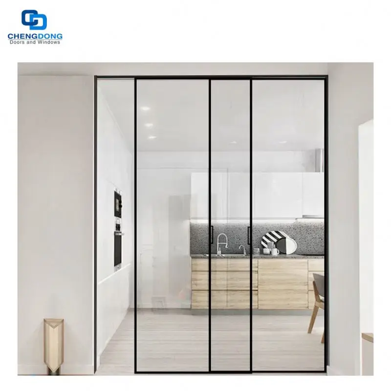 
slim aluminum sliding door track profiles frame line series extruded slim aluminium door for glass doors 