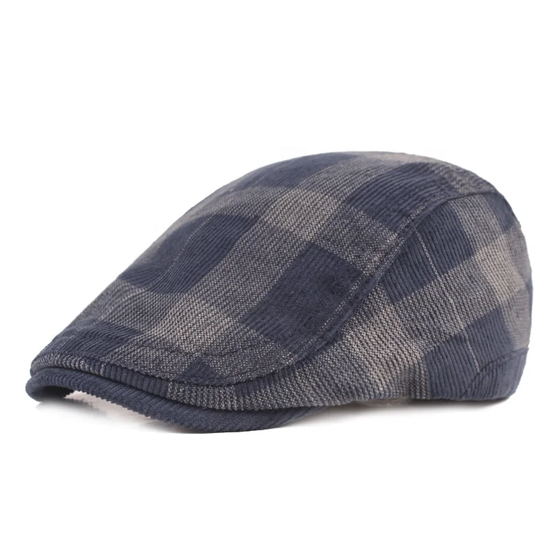 Wholesale Unisex Corduroy Ivy Cap Vintage Velvet Beret Hat Mens