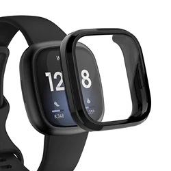 With Beer Tempered Glass TPU Protector Case Cover Sleeve Design for Fitbit Versa 3 Fitbit Sense