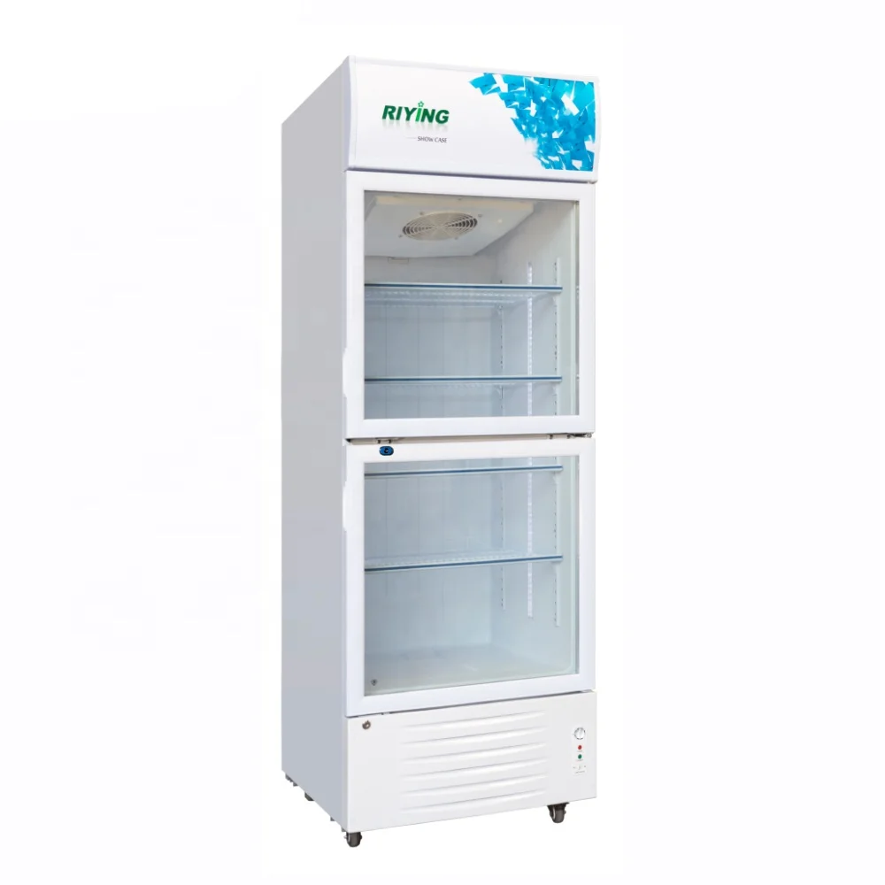 OEM 420L Single Glass Door Display Commercial showcase Cooler Fridge Cold Drink Beverage Refrigerator Refrigeration Equipment
