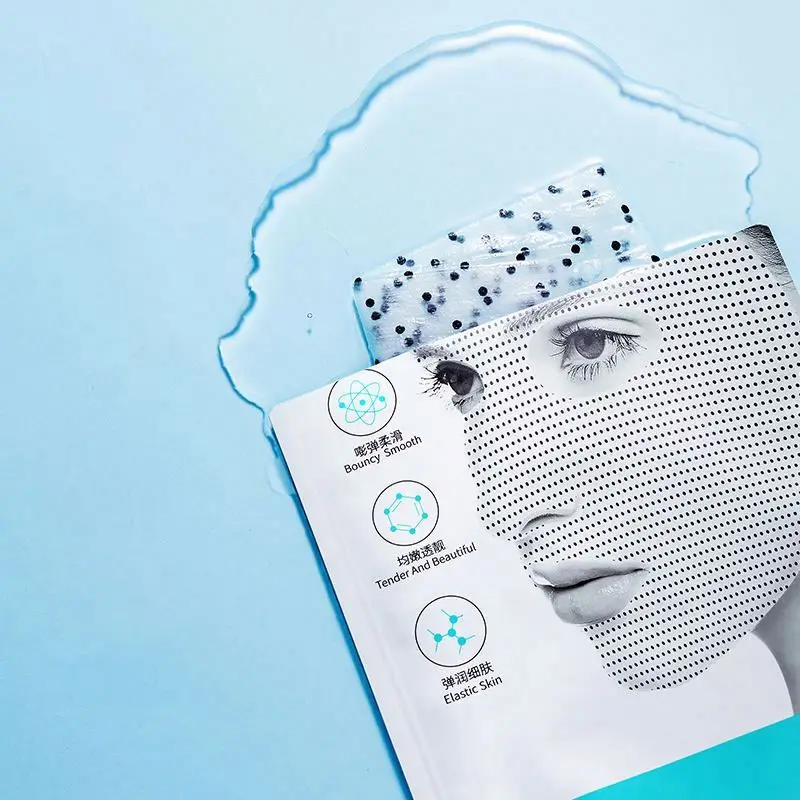 Factory OEM VEZE custom herbal vegan aging powder cleaning whitening skin care clay anti acne facial mask sheet