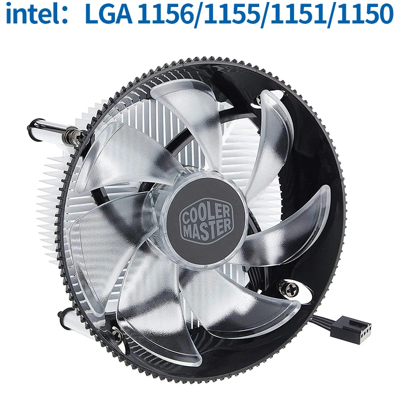 Новейший модный процессор 3Pin прозрачный лопастной башенный Радиатор с охлаждающим вентилятором ЦП