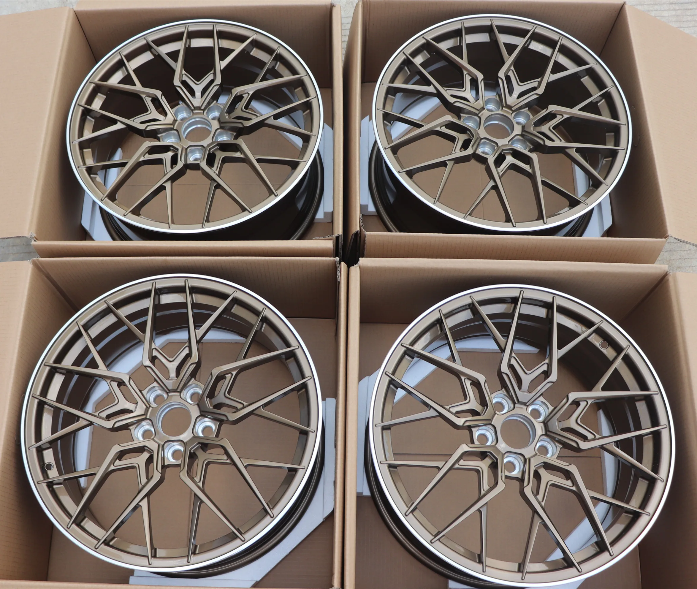 Производство под заказ 6061 T6 кованые колеса 22 дюйма для Tesla Model X кованые колеса