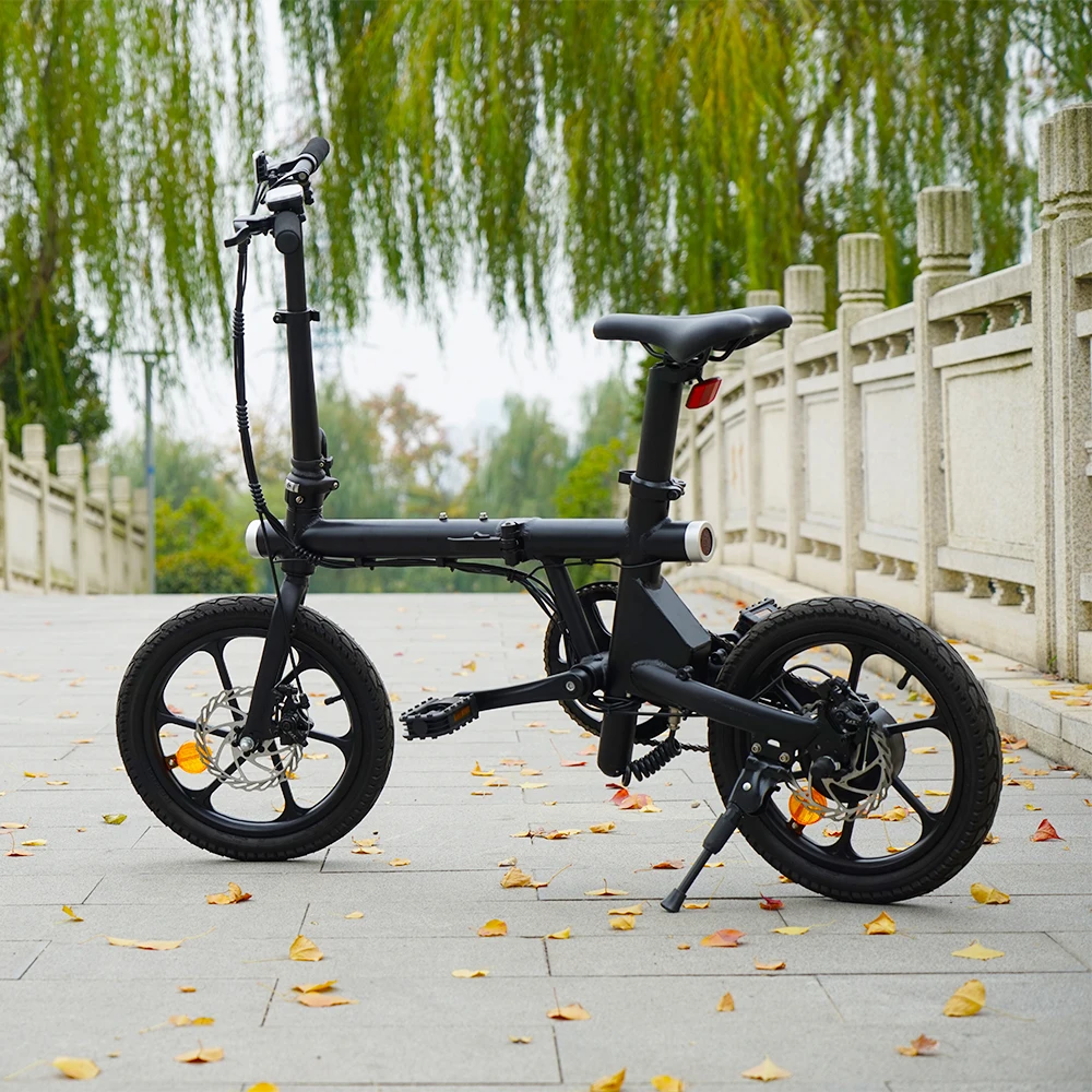HOTTECH  Ebike electric city bike rechargeable electric bike with 16 inch Kenda tire