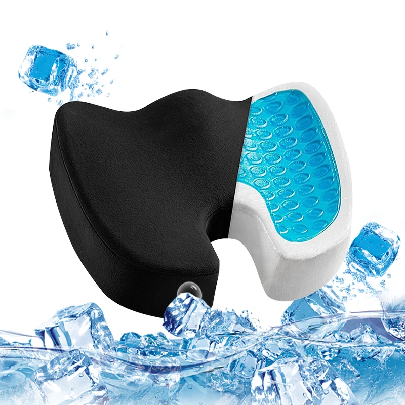 Garden Office Chair Funny Stadium Folding Fold Sitting Orthopaedic Gel Cooling Coccyx Memory Foam Seat Cushion With Cover