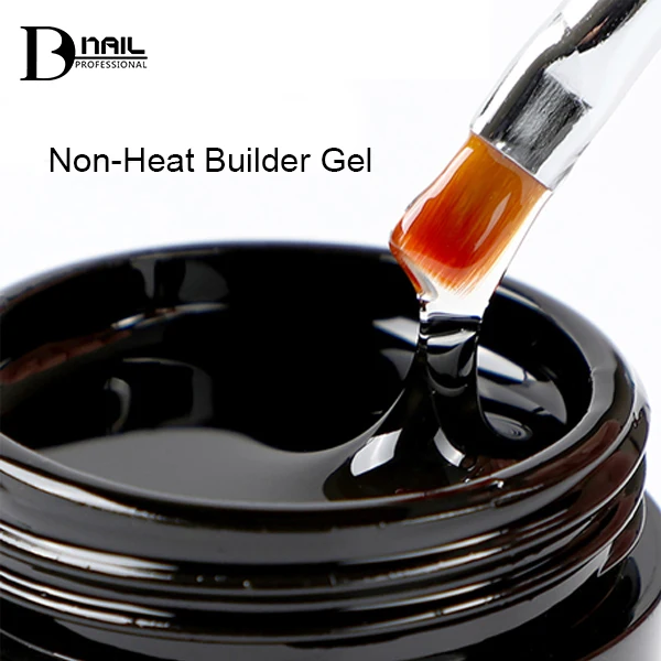 ICE NOVA Non-Heat Gel Builder 15ml Private Label No Heat Brush Sculpting Colors Poly Liquid Extension Gel