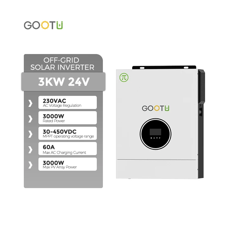 GOTU 3Kva 30-400VDC широкий PV вход 24 В 3 кВт выключенный солнечный инвертор с контроллером солнечного зарядного устройства 80 А
