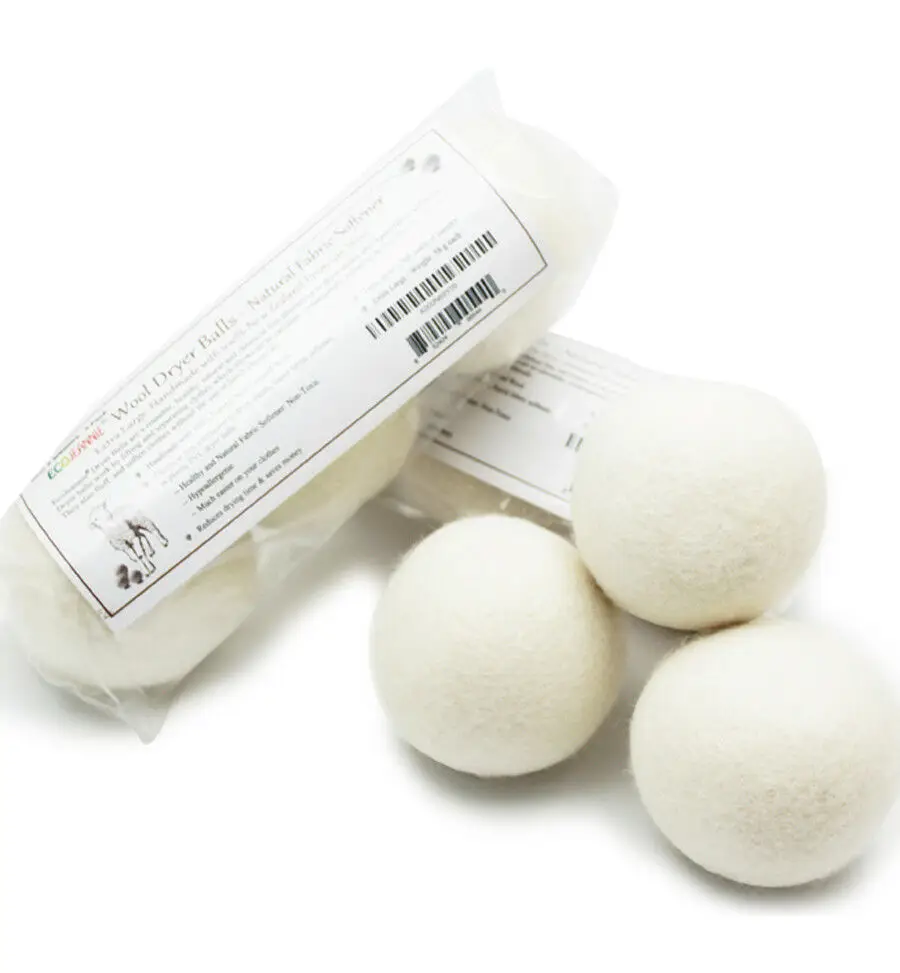 novedadess 2024 New Zealand wool laundry dryer  balls organic for drying machine