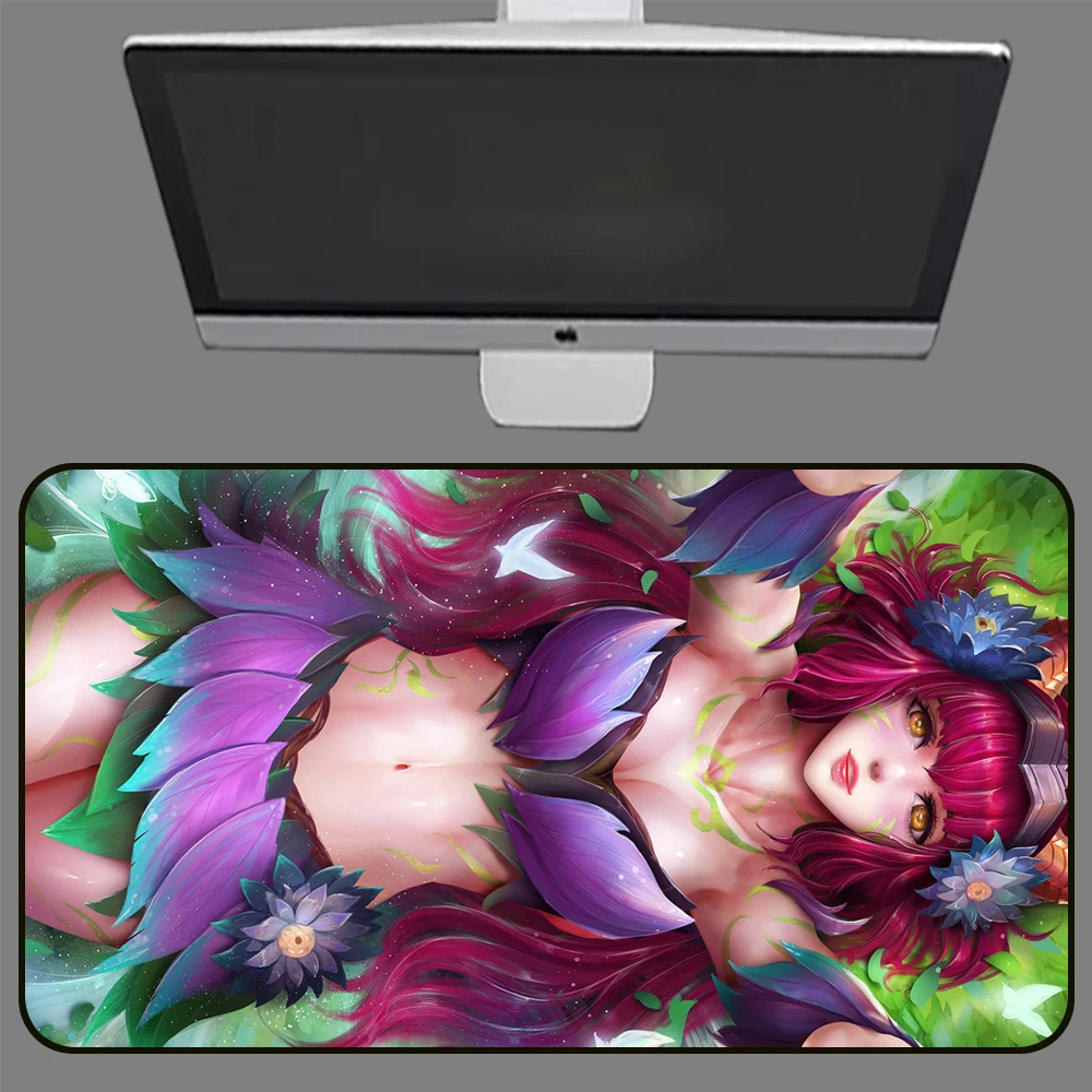Factory sexy cartoon girl large gamer rubber anime custom sublimation  gaming mouse pad