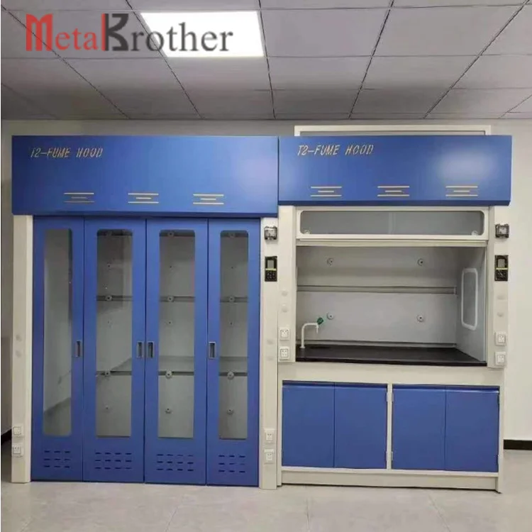 High Quality All Steel Chemical Cupboard Popular Fume Hood Laboratory Furniture Exhaust Fume Hood Chemical Laboratory