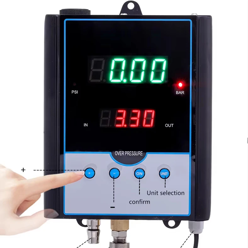 Portable LED Tire Inflator with Smart Pressure Adjustment