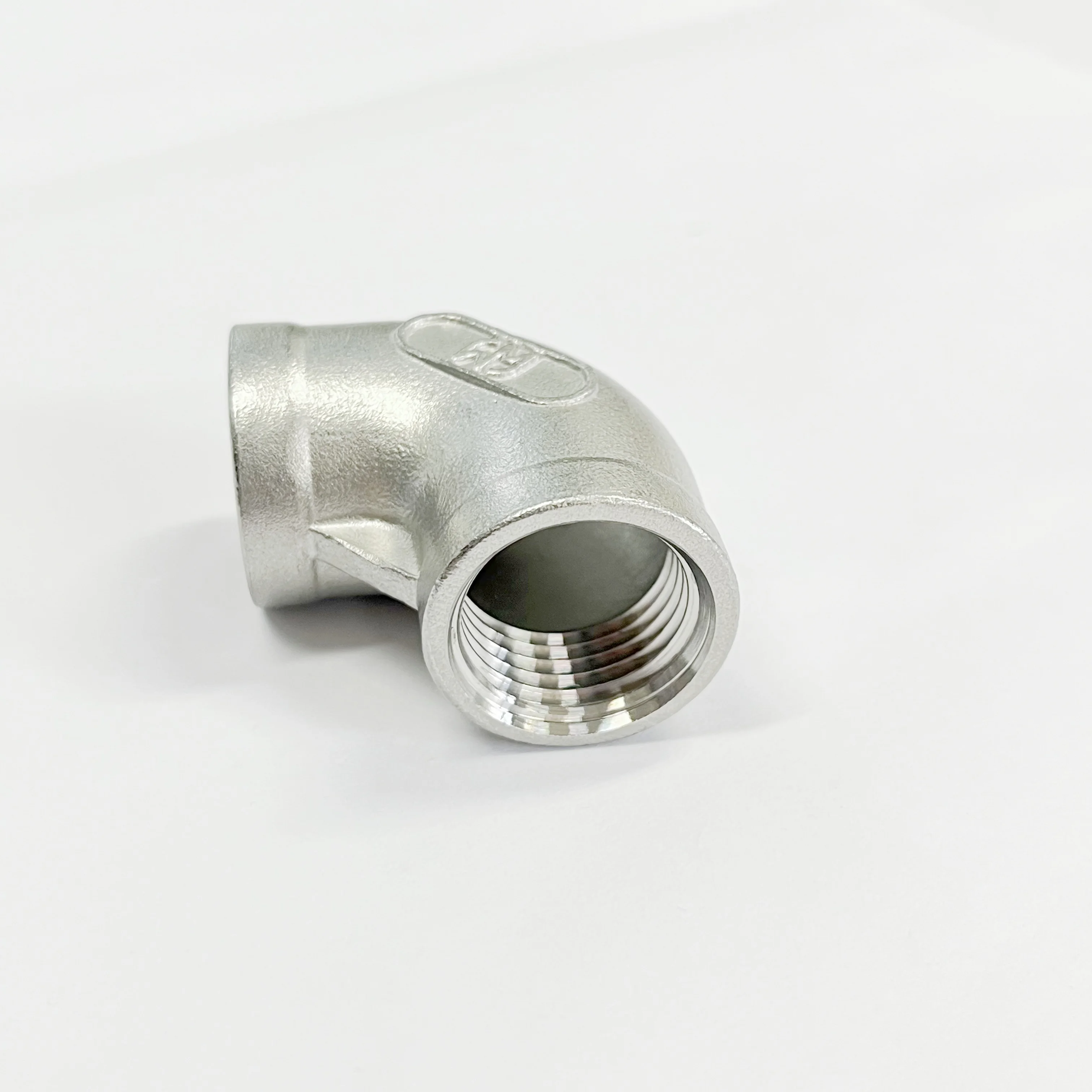 WAMAKASTU 304 stainless steel Heavy Duty 3/4 Inch NPT Female Threaded 90 Degree Elbow Pipe to 3/4 Inch NPT Female Pipe Fitting