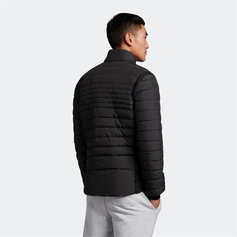 LF Embroidery Logo Warm Outdoor Coat Down Puffer Jackets Back Stretch Quilted Men Golf Jacket