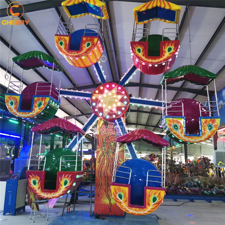 Cheap price kids amusement park rides electric 12 seats 6 cabins small ferris wheel for sale