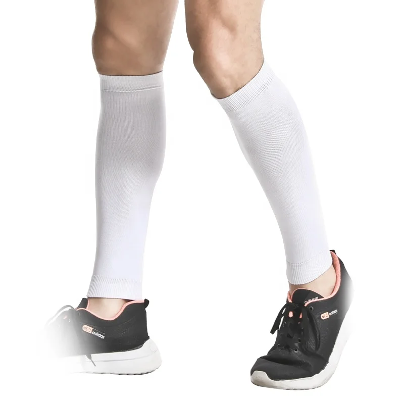 Solid Color Leg Covers Running Sports Socks Football Calf Compression Sleeves