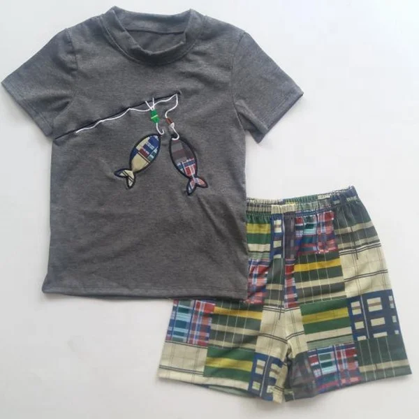 2023 Customized Sibling Kids Clothing Golf Embroidered Baby Boy Romper